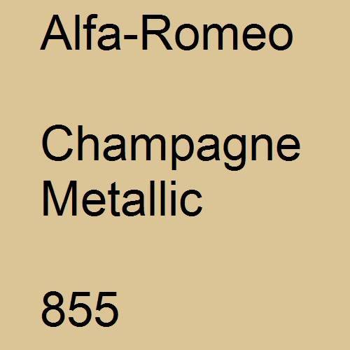 Alfa-Romeo, Champagne Metallic, 855.